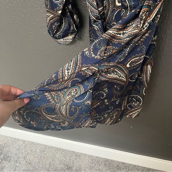 Susan Graver Regular Printed Woven Button-Front Duster w/ Belt - Picture 10 of 16